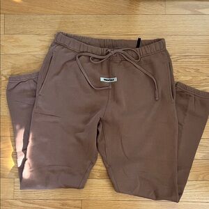 Essentials Deep Tan Fleece Joggers